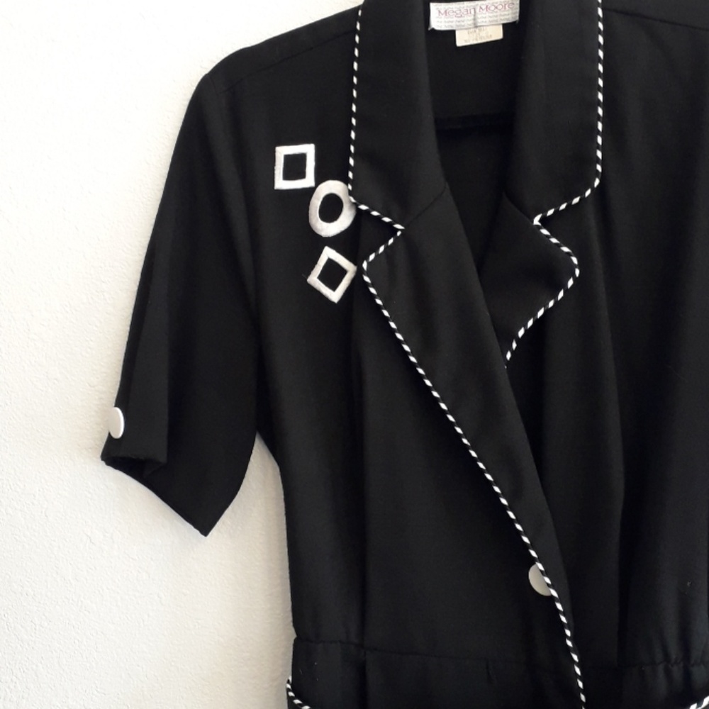 True Vintage 80's Megan Moore Retro Dress - Picture 5 of 9